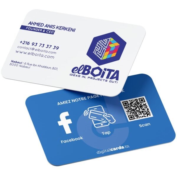 Carte de visite NFC pour profil Facebook